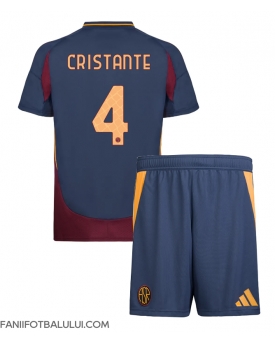 AS Roma Bryan Cristante #4 Echipament de Fotbal Replică 2024-25 Copii Treilea (+ Șorturi)